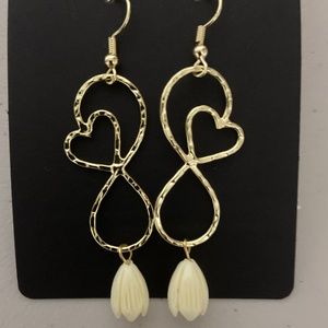 Pikake Flower/Hamilton Gold Earrings
